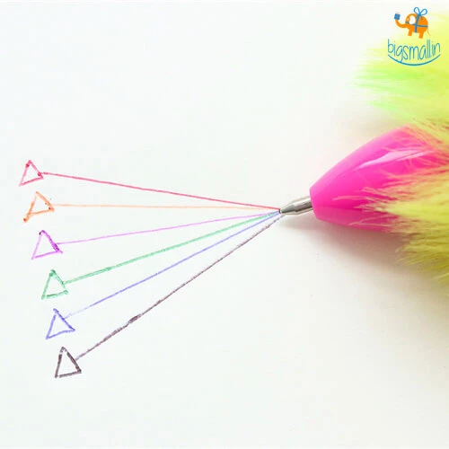 PunitSB Sale Multicolored Fur Pen - Set Of 2