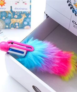 PunitSB Sale Multicolored Fur Pen - Set Of 2