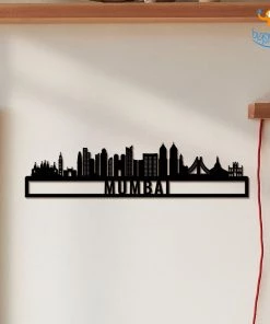 Bigsmall_cc Mumbai Skyline Wall Hanging