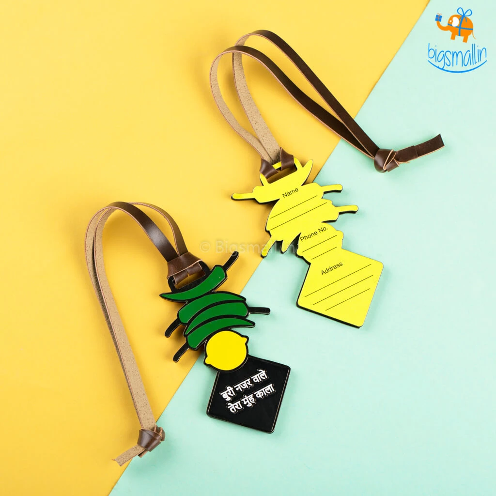 Bigsmall_piu Nimbu Mirchi Luggage Tag All Of It