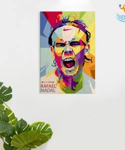 Bigsmall_cc Rafael Nadal Printed Wooden Frame Father's Day