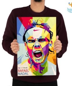 Bigsmall_cc Rafael Nadal Printed Wooden Frame Father's Day