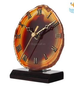 GOSWAMI Agate Cut-Slice Clock