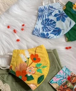 Nautankishaala All Of It Reusable Floral Cotton Printed Masks - Set Of 3