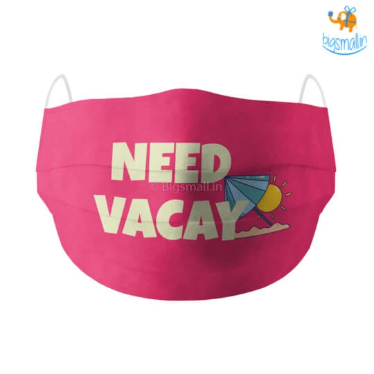 SoxyToes Father's Day Need Vacay Cotton Mask With Filter