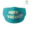 SoxyToes Father's Day Need Vacay Cotton Mask With Filter