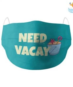 SoxyToes Father's Day Need Vacay Cotton Mask With Filter