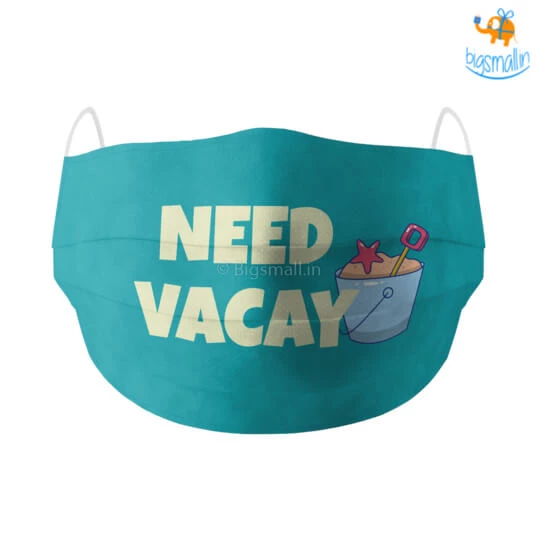 SoxyToes Father's Day Need Vacay Cotton Mask With Filter