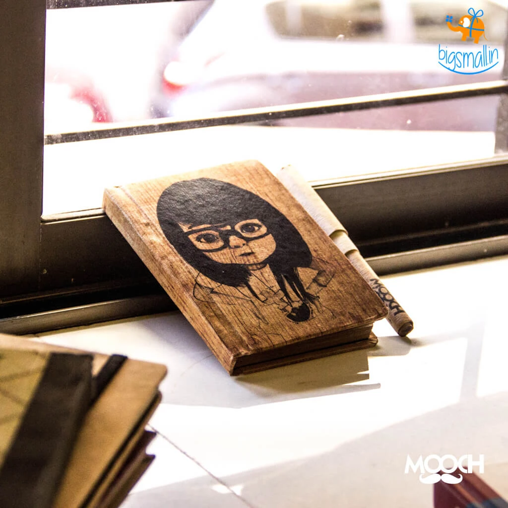 Mooch Design Studio Emo Girl A6 Notebook With Elastic All Of It