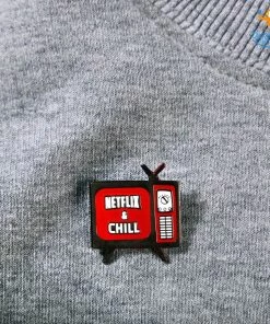 Bigsmall_piu Netflix & Chill Metallic Lapel Pin All Of It