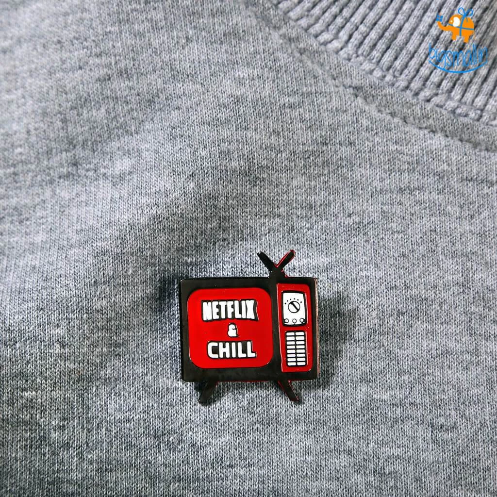 Bigsmall Netflix & Chill Combo - Socks And Pin All Of It