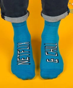 SoxyToes Father's Day Men Netflix And Chill Socks