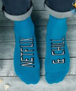 SoxyToes Father's Day Men Netflix And Chill Socks
