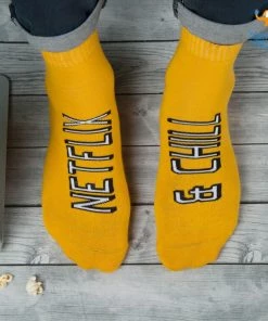 SoxyToes Father's Day Men Netflix And Chill Socks