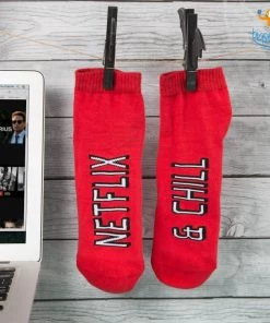 SoxyToes Father's Day Men Netflix And Chill Socks