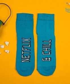 SoxyToes Father's Day Men Netflix And Chill Socks