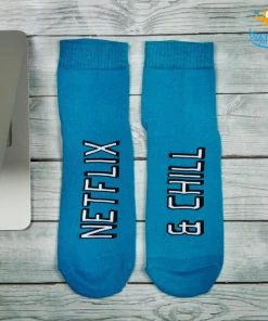 SoxyToes Father's Day Men Netflix And Chill Socks