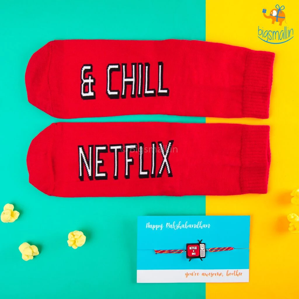 Bigsmall Netflix & Bro Rakhi Gift Set