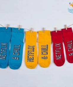 SoxyToes Father's Day Men Netflix And Chill Socks