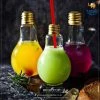 Devnow Bulb Shaped Glass With Straw