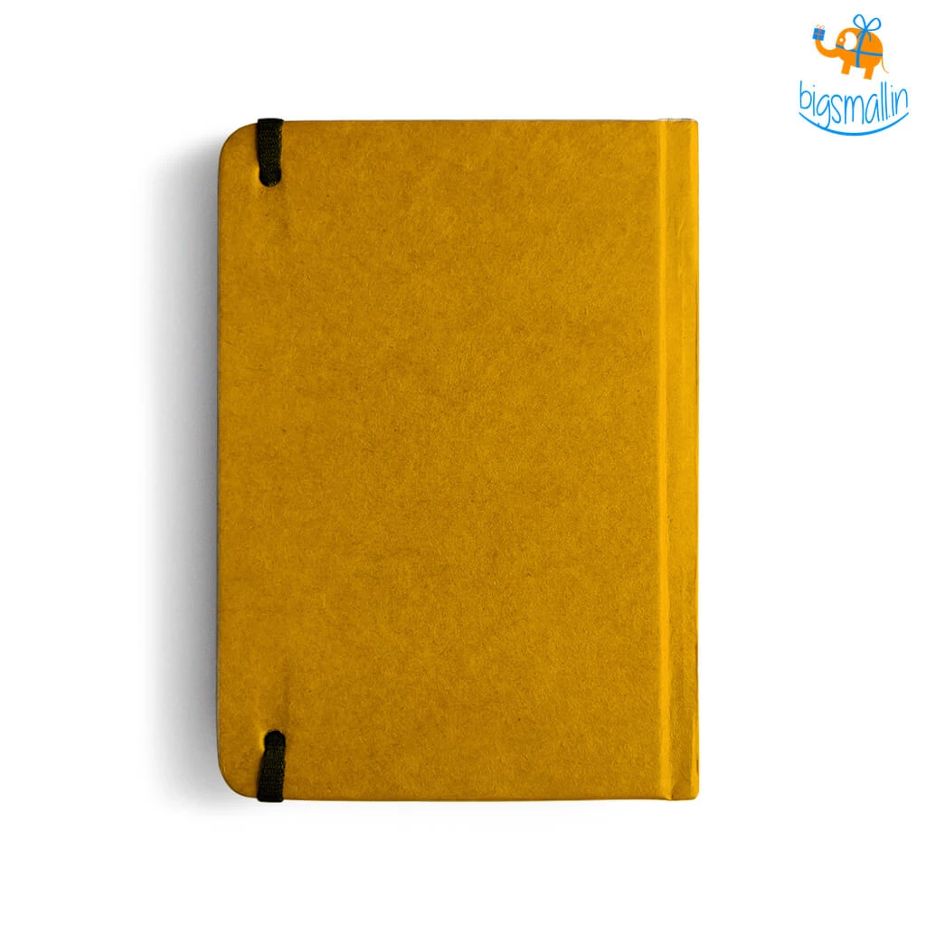 Mooch Design Studio No Bad Vibes A6 Notebook With Elastic