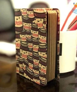 Mooch Design Studio All Of It Nutella A6 Notebook With Elastic