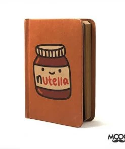 Mooch Design Studio All Of It Nutella A6 Notebook With Elastic