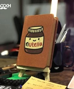 Mooch Design Studio All Of It Nutella A6 Notebook With Elastic