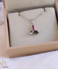 Ash Designs All Of It Ziva Tourmaline Semi-Precious Pendant With Chain