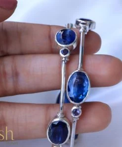 Ash Designs All Of It Mykonos Kyanite Bangles - Set Of 2