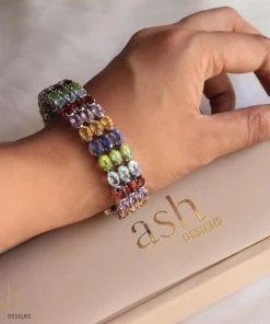 Ash Designs Kaleidoscope Multi Stone Bracelet Sale