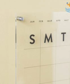 Hollyhock Corporate Monthly Clear Acrylic Calendar