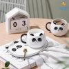 Bigsmall_hmk All Of It Panda Mug & Saucer With Spoon Set