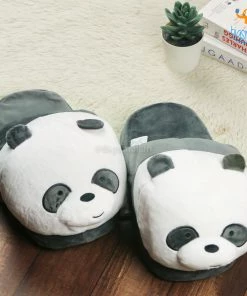 AmyLi Panda Plush Slippers