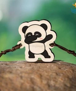 Bigsmall_cc Panda Wooden Rakhi All Of It