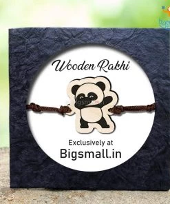 Bigsmall_cc Panda Wooden Rakhi All Of It