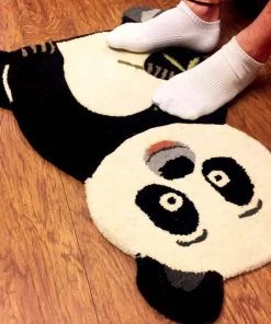 Rug Imitiyaz Corporate Handcrafted Panda Shaped Rug