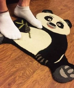 Rug Imitiyaz Corporate Handcrafted Panda Shaped Rug