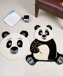 Rug Imitiyaz Corporate Handcrafted Panda Shaped Rug