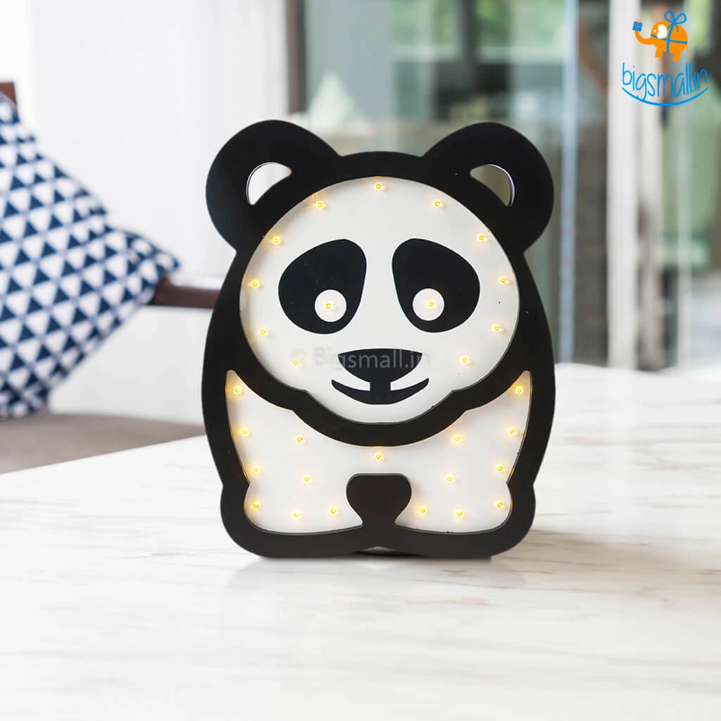 Bigsmall Panda Wooden LED Lamp
