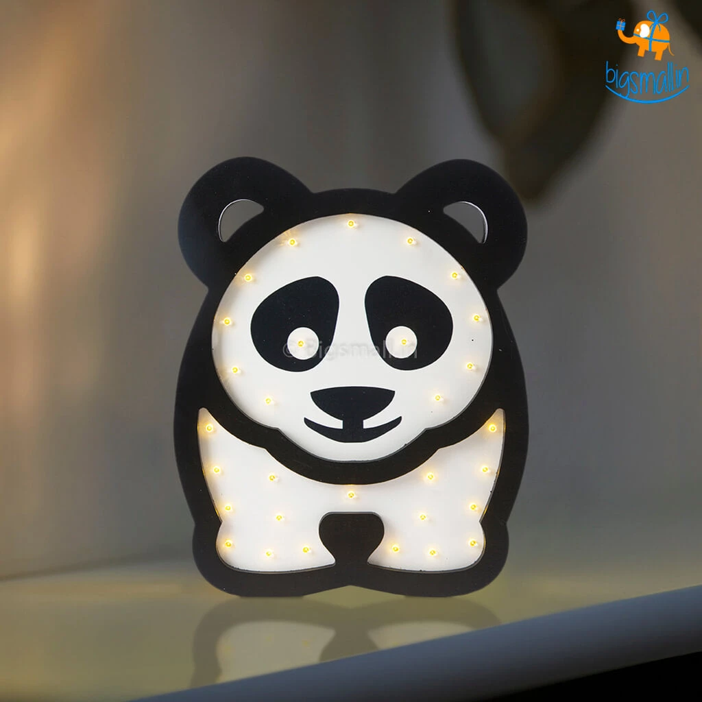 Bigsmall Panda Wooden LED Lamp
