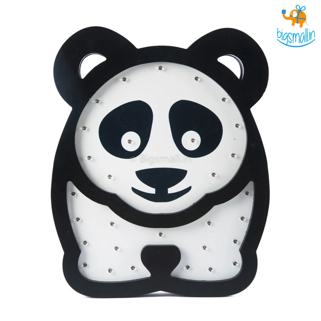 Bigsmall Panda Wooden LED Lamp