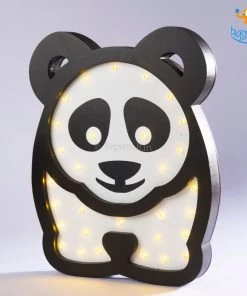 Bigsmall Panda Wooden LED Lamp
