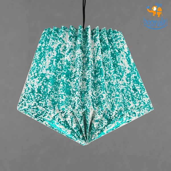 Ascetic Sale Blue Patterned Paper Lantern