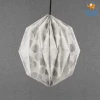 Ascetic Silver Patterned Paper Lantern Sale