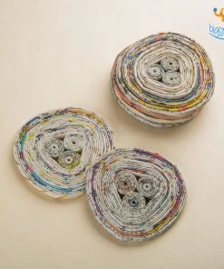 Bigsmall Father's Day Eco-Friendly Recycled Paper Coasters