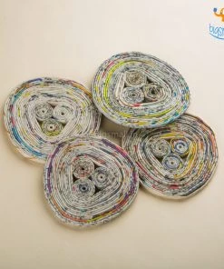 Bigsmall Father's Day Eco-Friendly Recycled Paper Coasters