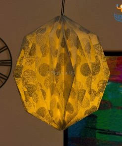 Ascetic Silver Patterned Paper Lantern Sale
