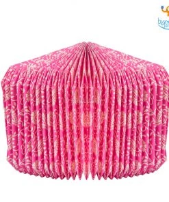 Ascetic Pink Patterned Paper Lantern