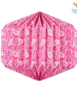 Ascetic Pink Patterned Paper Lantern